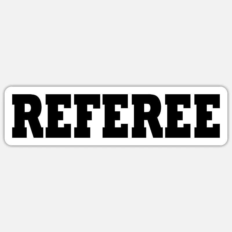 Referee - Sticker Größe S (10 x 10 cm) - Mattweiß