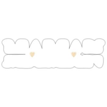Maman chérie - Sticker taille S (10 x 10 cm) - blanc mat - Devant