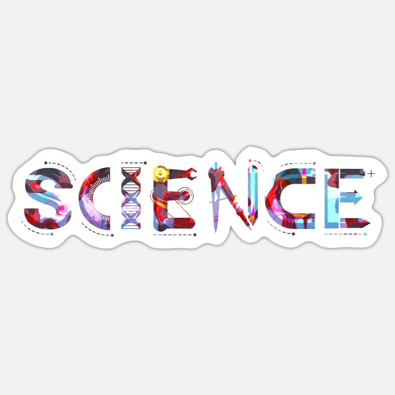 Science Science Scientist Physics Lab DNA Sticker size S (10 x 10 cm)