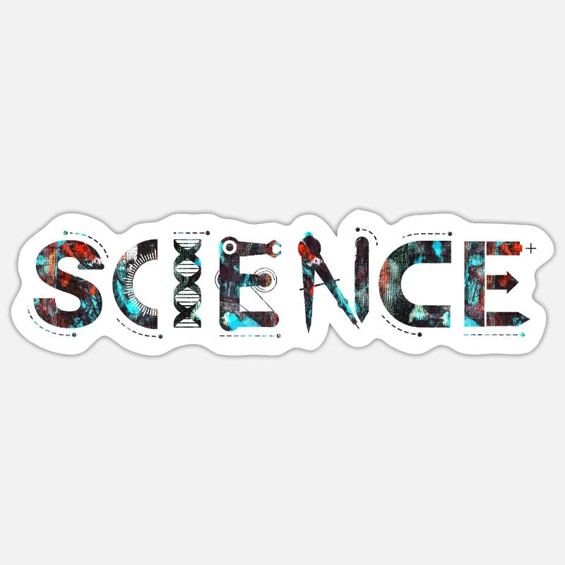 Science Science Scientist Physics Lab DNA Sticker size S (10 x 10 cm)
