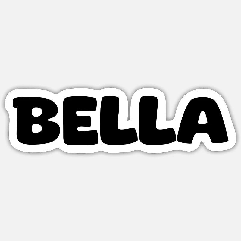 Name - Bella Sticker Größe S (10 x 10 cm)