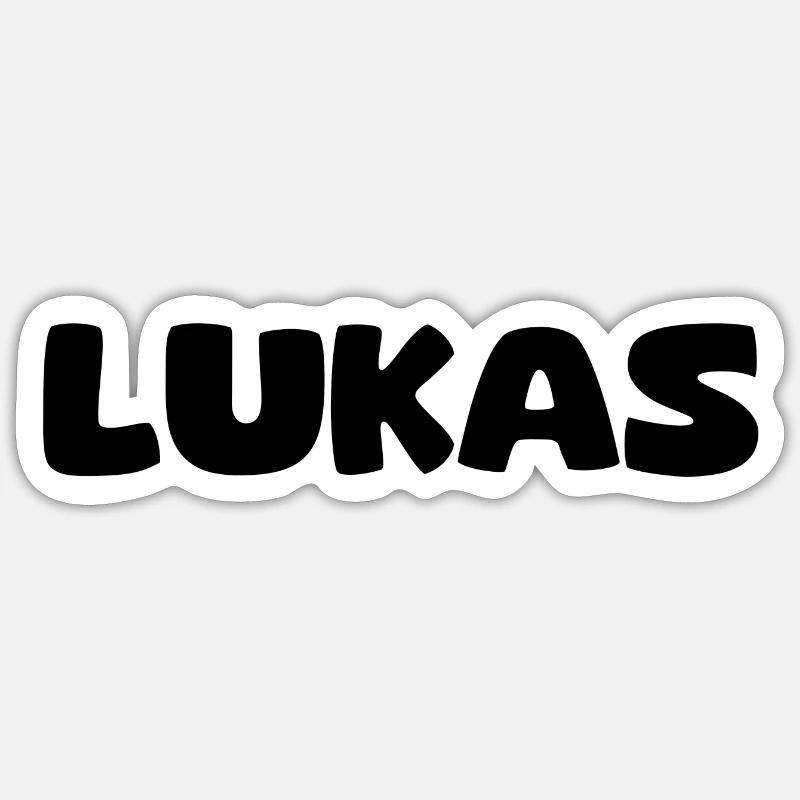 Name - Lukas Sticker size S (10 x 10 cm)