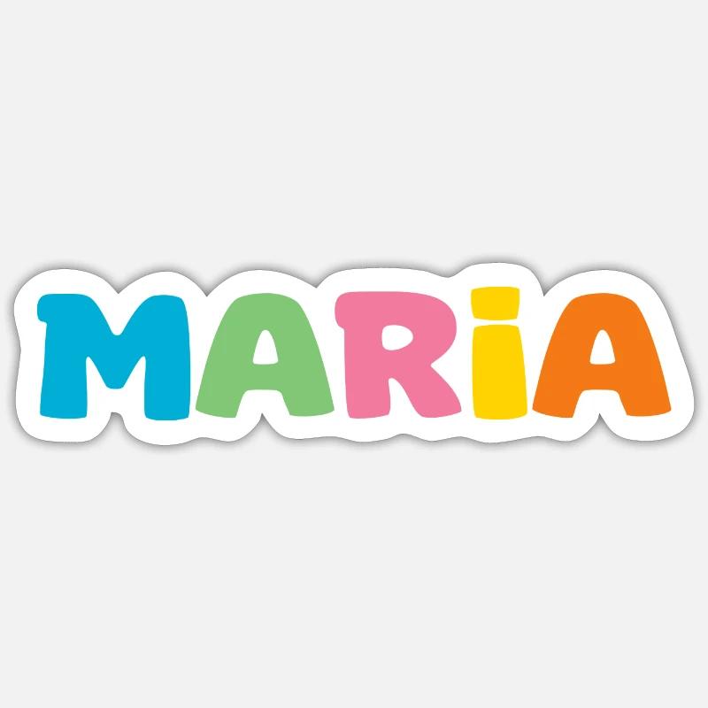Name - Maria - Sticker size S (10 x 10 cm) - white matte