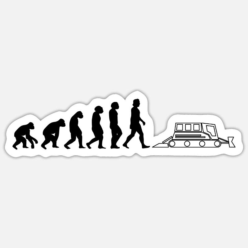 Dameuse dameuse Evolution dameuse noire - Sticker taille S (10 x 10 cm) - blanc mat