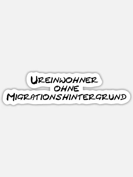 Ureinwohner Österreich - Sticker Größe S (10 x 10 cm) - Mattweiß
