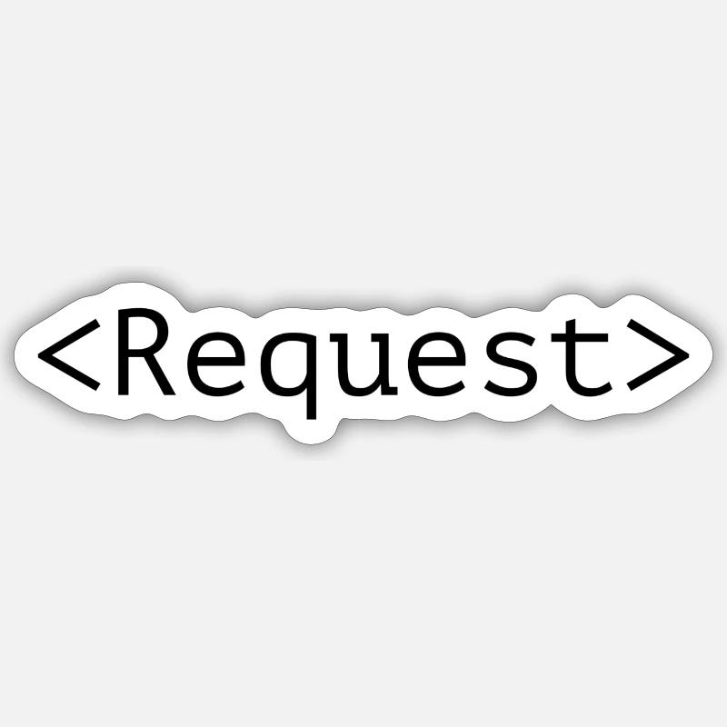 Des Pull Request Sticker taille S (10 x 10 cm)