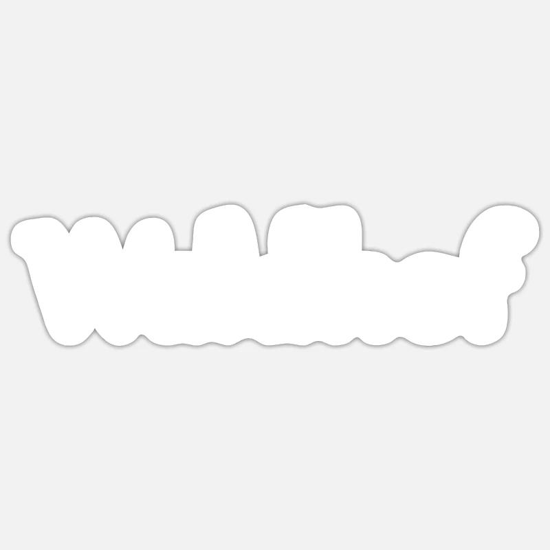 Mannheim Monnem Mannheimat - Sticker taille S (10 x 10 cm) - blanc mat