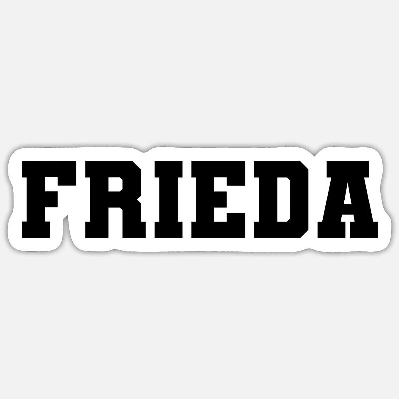 Name - Frieda Sticker Größe S (10 x 10 cm)