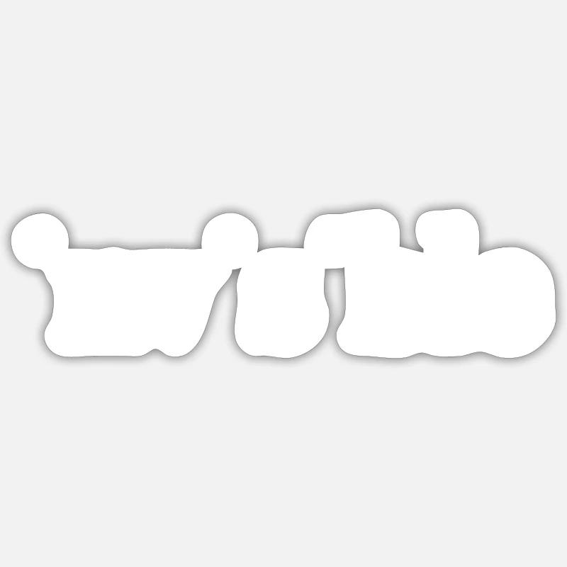 Invisible - Sticker taille S (10 x 10 cm) - blanc mat