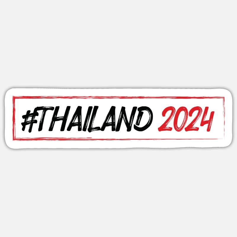 Thaïlande 2024 - Sticker taille S (10 x 10 cm) - blanc mat