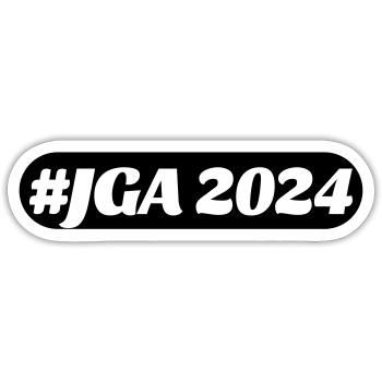 Jga 2024 - Sticker size S (10 x 10 cm) - white matte - Front