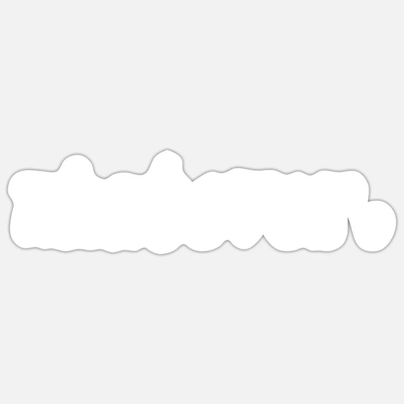Quoi que - Sticker taille S (10 x 10 cm) - blanc mat