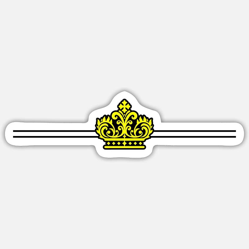 Crown Icon - Sticker size S (10 x 10 cm) - white matte