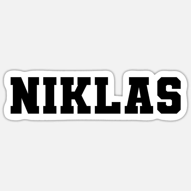 Nom - Niklas Sticker taille S (10 x 10 cm)