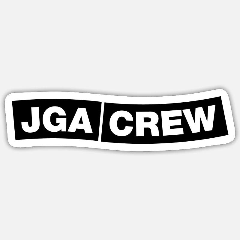 Bachelor Party Crew - Emblem Sticker size S (10 x 10 cm)