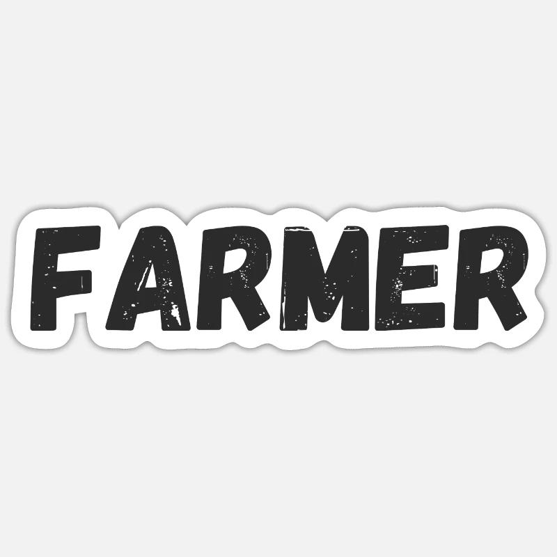 Farmer Sticker size S (10 x 10 cm)