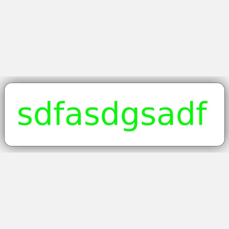 TestTest Sticker Größe S (10 x 10 cm)