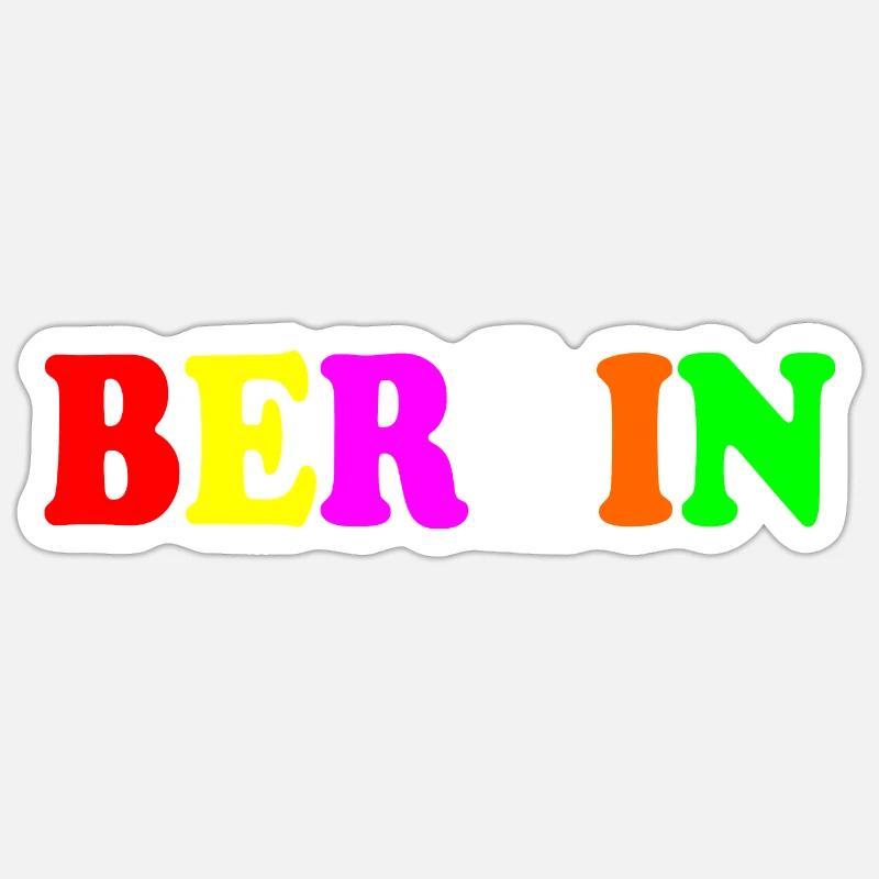 Berlin - Sticker Größe S (10 x 10 cm) - Mattweiß