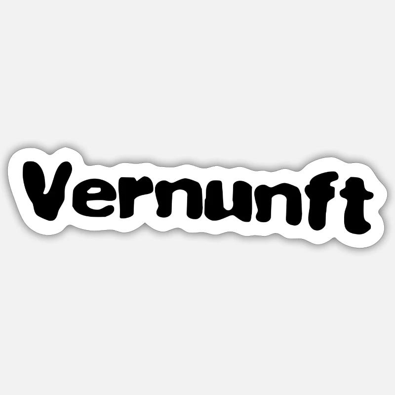 Raison - Sticker taille S (10 x 10 cm) - blanc mat
