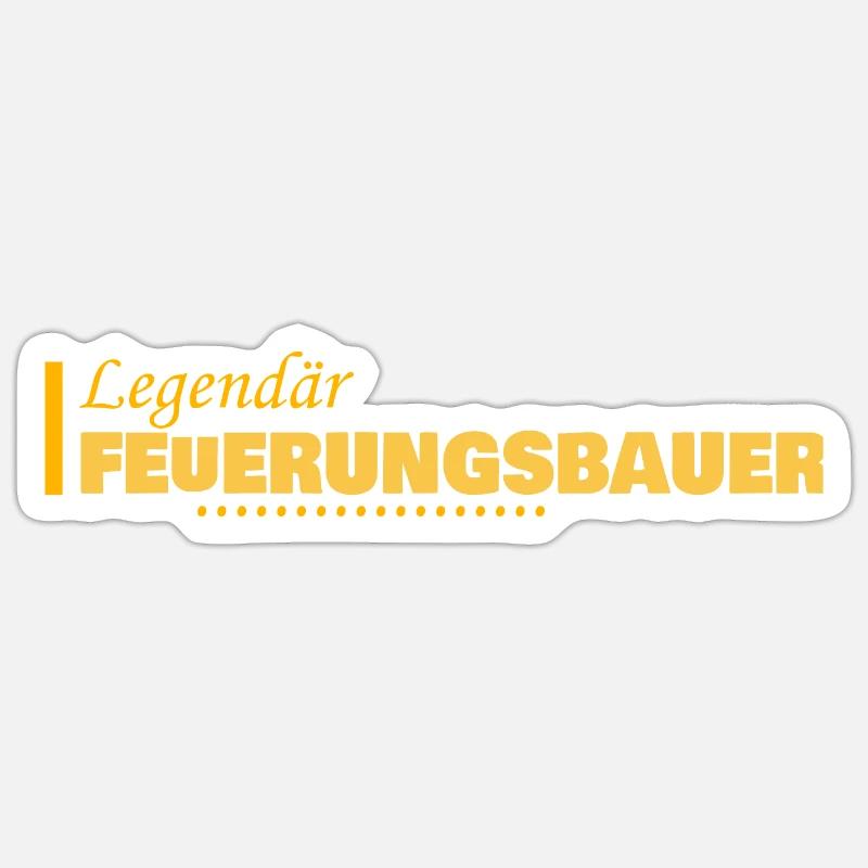 Occupation Combustion Engineer - Sticker size S (10 x 10 cm) - white matte