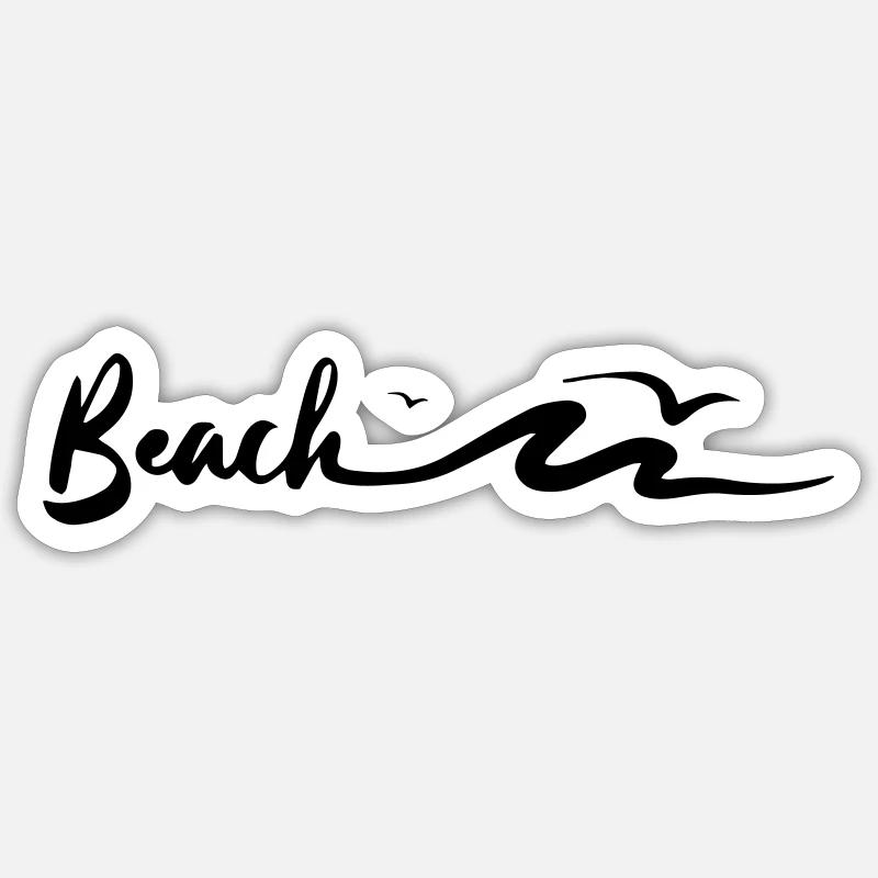 Beach Lifestyle - Sticker Größe S (10 x 10 cm) - Mattweiß