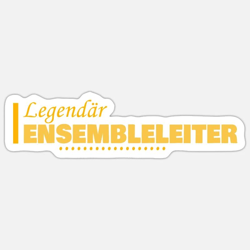 Occupation Ensemble Leader - Sticker size S (10 x 10 cm) - white matte
