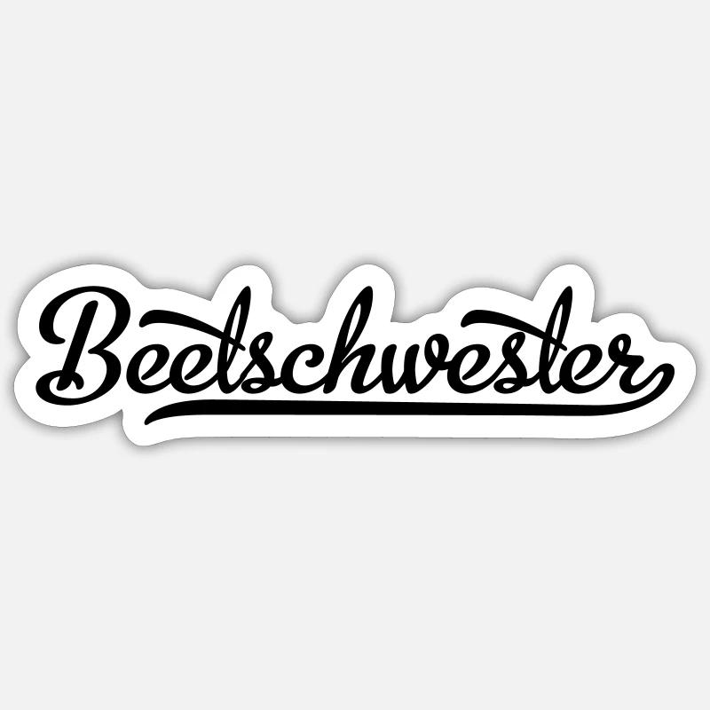 Beetschwester - Gärtnerin Sticker Größe S (10 x 10 cm)