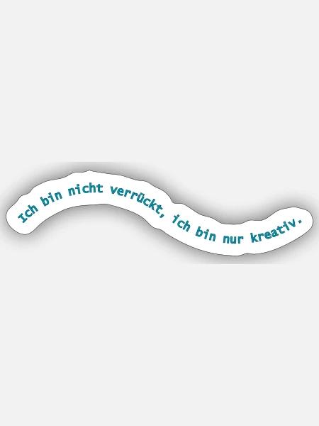 Kreativ - Sticker Größe S (10 x 10 cm) - Mattweiß