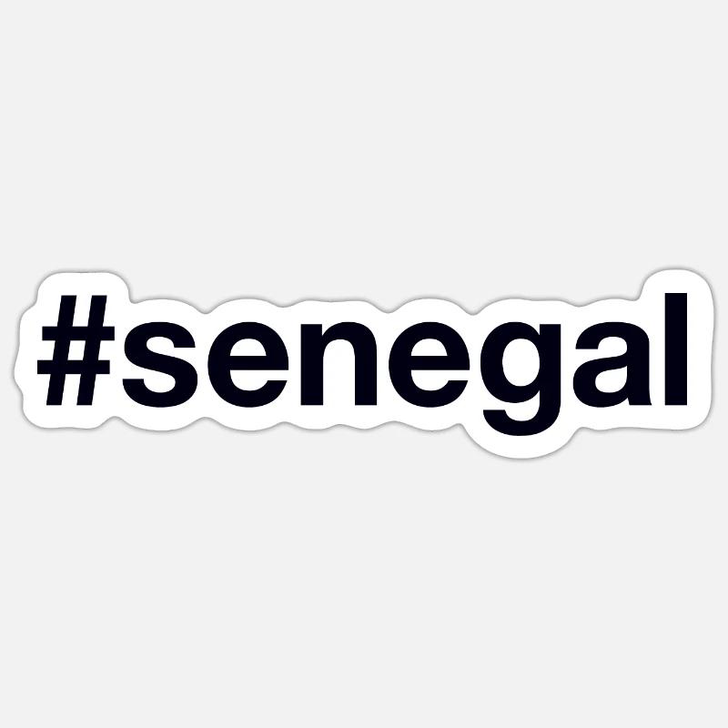 SENEGAL Hashtag Sticker size S (10 x 10 cm)