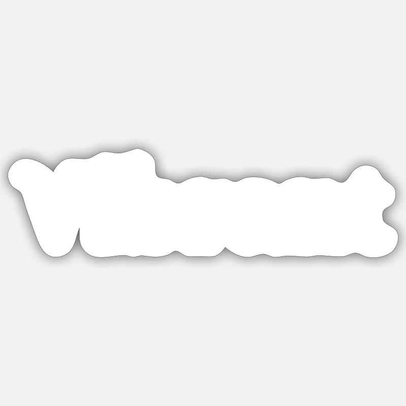 Dynamique - Sticker taille S (10 x 10 cm) - blanc mat