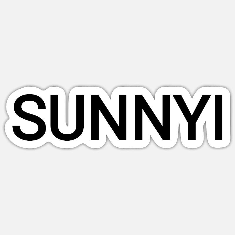 Nom Sunnyi Sticker taille S (10 x 10 cm)