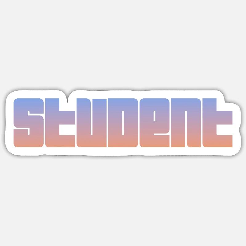 Stundent Summer Logo - Sticker size S (10 x 10 cm) - white matte