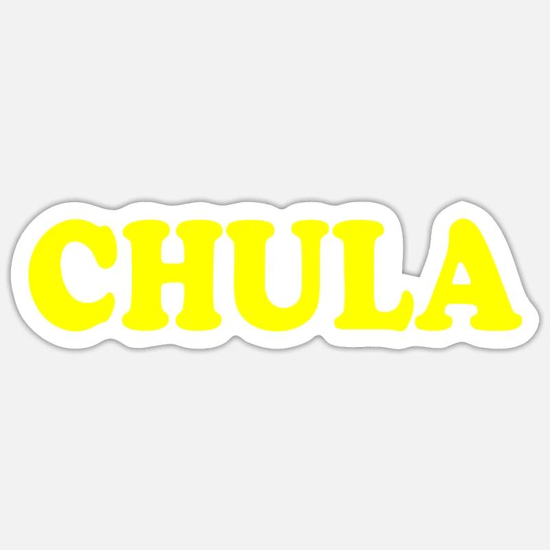 Chula - Sticker taille S (10 x 10 cm) - blanc mat