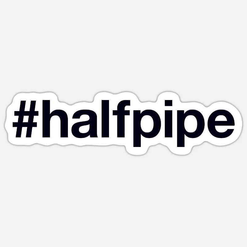 HALFPIPE Hashtag Sticker Größe S (10 x 10 cm)