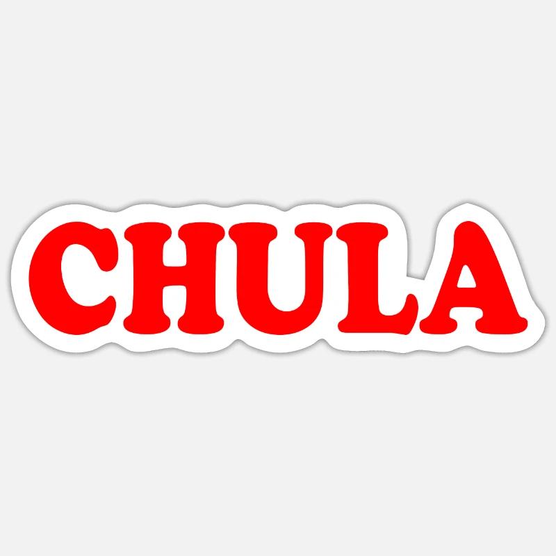 Chula - Sticker Größe S (10 x 10 cm) - Mattweiß