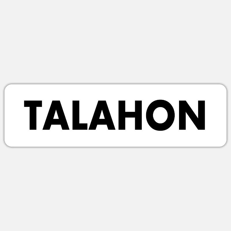 Talahon - Sticker Größe S (10 x 10 cm) - Mattweiß