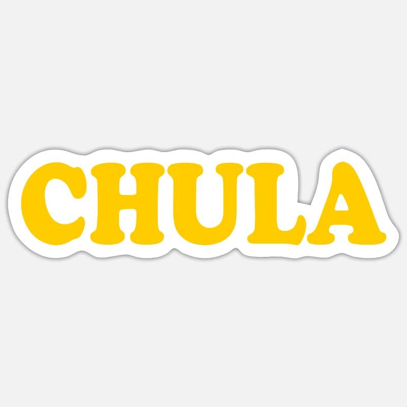Chula - Sticker Größe S (10 x 10 cm) - Mattweiß