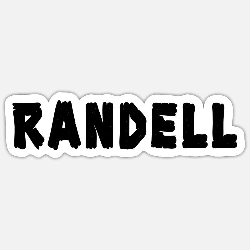 Randall - Sticker taille S (10 x 10 cm) - blanc mat