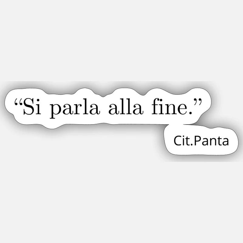 Talk at the end - Sticker size S (10 x 10 cm) - white matte