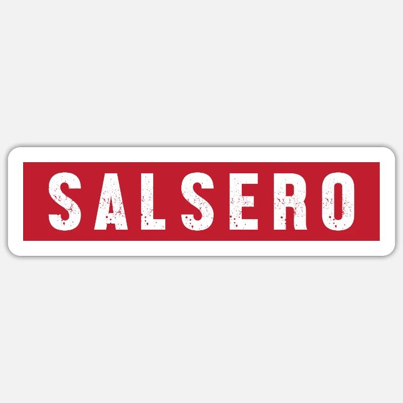 Salsa Dancer Dancer - Sticker size S (10 x 10 cm) - white matte