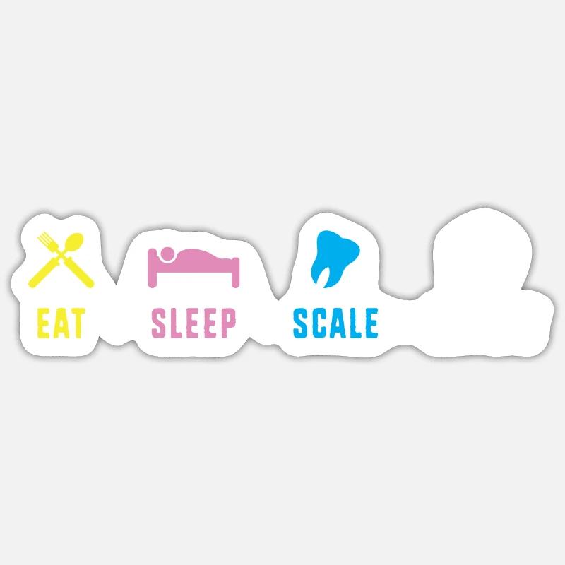Dentiste - Sticker taille S (10 x 10 cm) - blanc mat