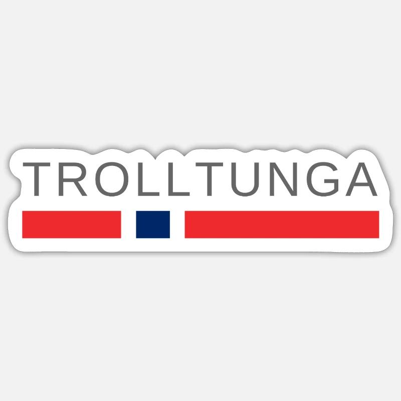 Trolltunga Norway Sticker size S (10 x 10 cm)