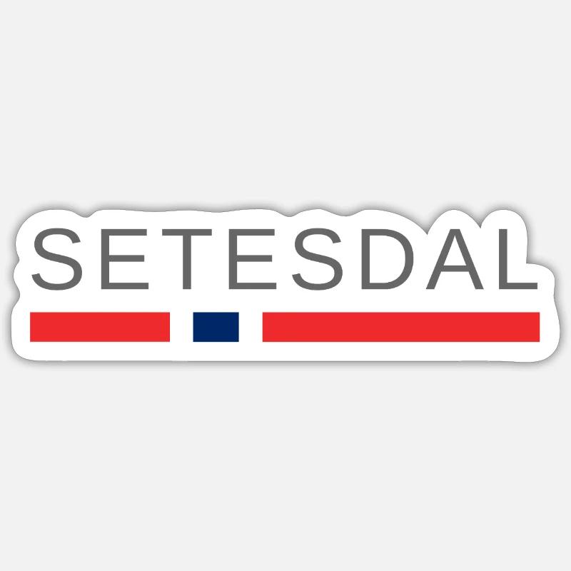 Setesdal Norway Sticker size S (10 x 10 cm)
