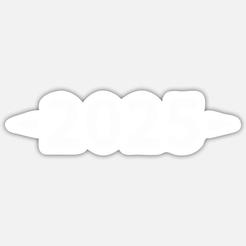 2025 - Sticker size S (10 x 10 cm) - white matte