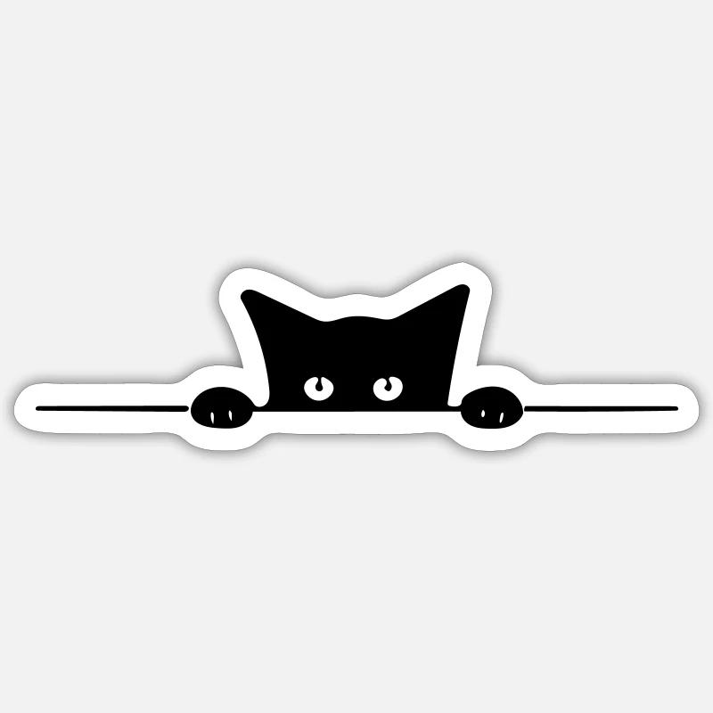 cat - Sticker size S (10 x 10 cm) - white matte