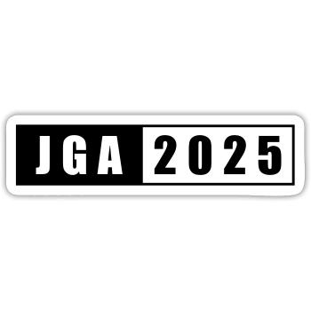 JGA 2025 - Sticker Größe S (10 x 10 cm) - Mattweiß - Vorne