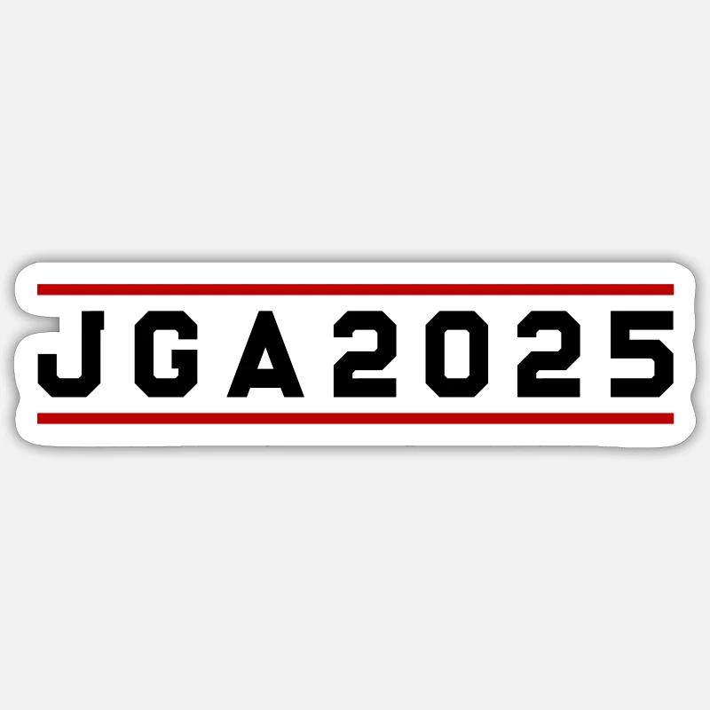 Jga 2025 Junggesellenabschied - Sticker Größe S (10 x 10 cm) - Mattweiß