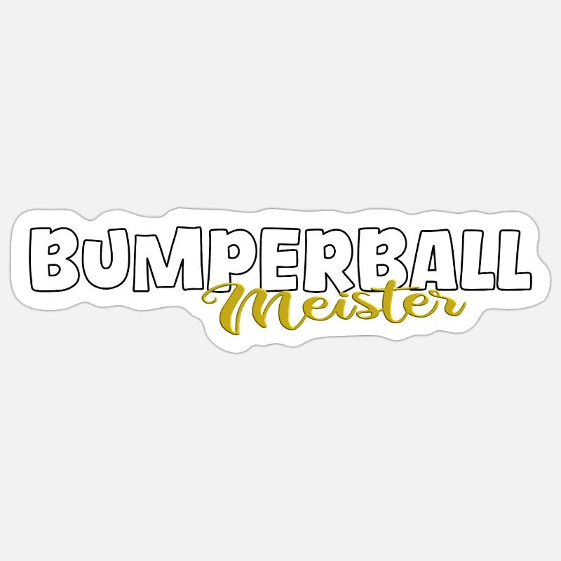 Bumberball Master Ball-Bulle - Sticker taille S (10 x 10 cm) - blanc mat