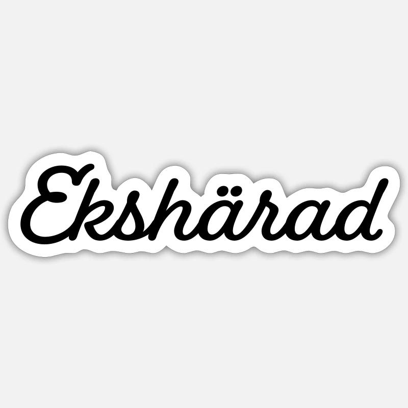 Ekshärad noir Sticker taille S (10 x 10 cm)