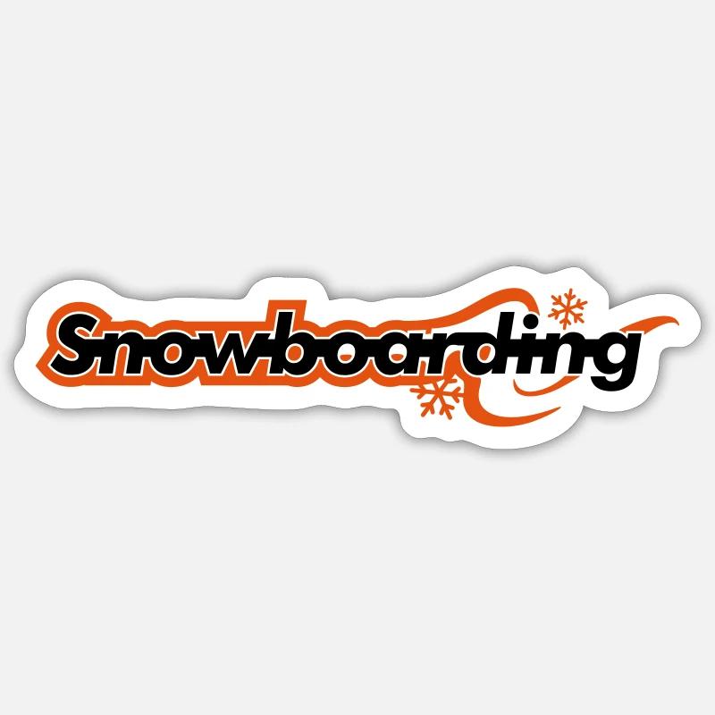 Planche à neige Sticker taille S (10 x 10 cm)